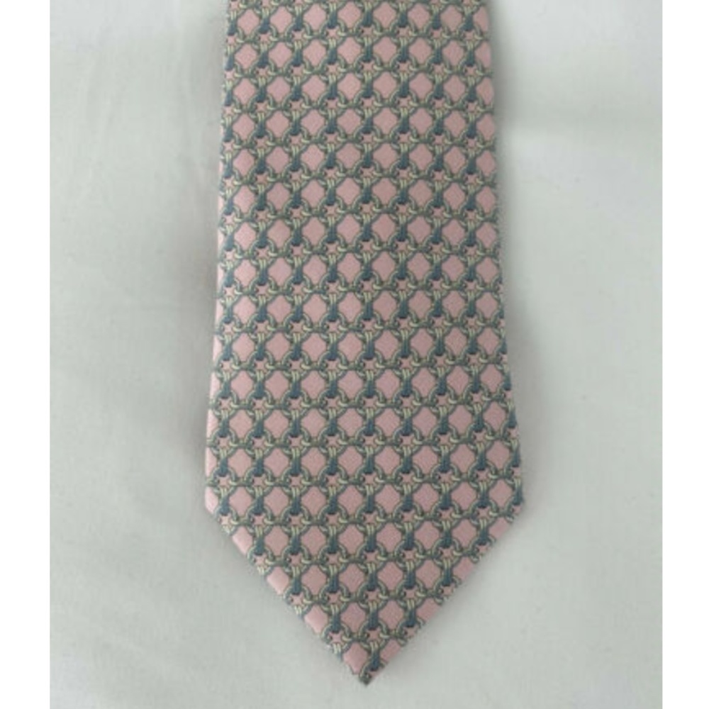 Hermes Tie Silk France Pink